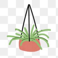 Houseplant png sticker, home decor illustration