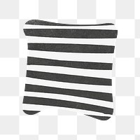 Striped cushion png illustration, home decor clipart transparent background