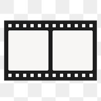 Film frame png sticker, transparent background