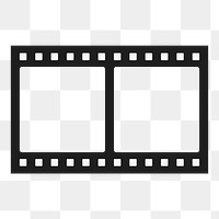 Movie film png frame, transparent design