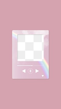 Pink aesthetic png audio player | Premium PNG - rawpixel