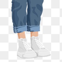 Woman's legs png sticker, transparent background