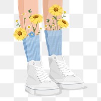 Leg png sticker, transparent background