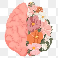 Beautiful mind png sticker, transparent background