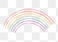 Rainbow png sticker, transparent background 