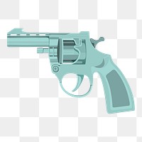 Gun png sticker, transparent background 