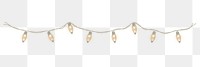 Fairy lights png sticker, festive design, transparent background 