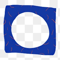 Square png frame clipart, line design, transparent background
