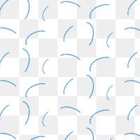 Blue line png pattern, transparent background
