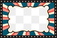 Carnival colorful frame png, transparent background 