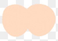 Beige circles png sticker, transparent background