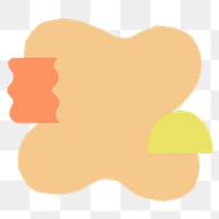 PNG blob shape, copy space design element