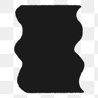 PNG black rectangle badge, transparent background