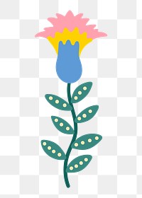 Flower png sticker, transparent background