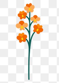 Flower png sticker, transparent background