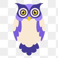 Owl png sticker, nature illustration, transparent background