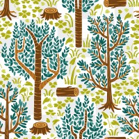 Jungle png seamless pattern, transparent background