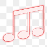 Triplet quaver png note sticker, music symbol on transparent background