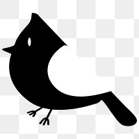 Png bird journal sticker flat animal transparent illustration