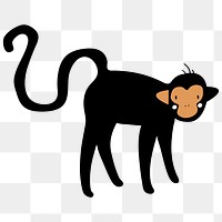 Monkey png transparent illustration design element