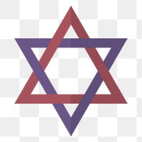 Star of David Jewish symbol design element
