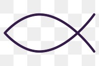 Christian ichthys fish symbol design element