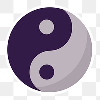 The Yin and Yang symbol sticker