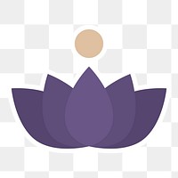 Lotus flower sticker design element