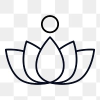 Lotus flower symbol design element