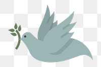 Christian dove of peace symbol design element