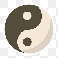 Yin and Yang symbol sticker