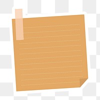 Brown lined notepaper journal sticker | Premium PNG Sticker - rawpixel