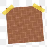 Brown grid notepaper journal sticker | Premium PNG Sticker - rawpixel