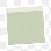 Sage green notepaper journal sticker design element