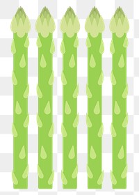 Png pastel asparagus vegetable sticker cartoon clipart