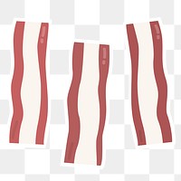 Png pastel bacon food sticker clipart