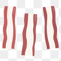 Png pastel bacon food sticker clipart