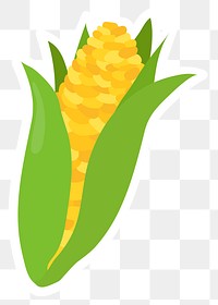 Png pastel corn food sticker clipart