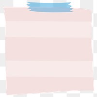 Pink reminder note sticker design element