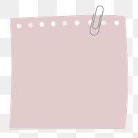 Blank notepaper set with clip on transparent
