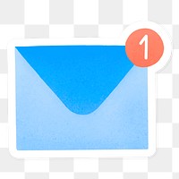 New message icon social ads template transparent png