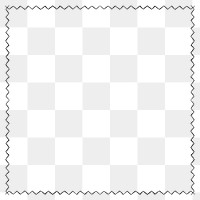 Png frame border zigzag ornament