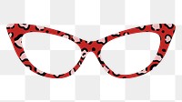 Cool glasses props design element transparent png