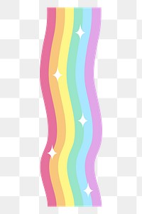 Rainbow design element transparent png