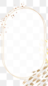 Frame png festive gold decor with space for text