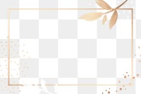 Frame png elegant golden design with space for text