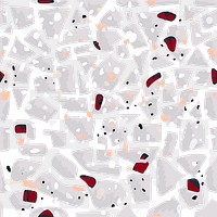 Png warm tone terrazzo seamless pattern transparent background