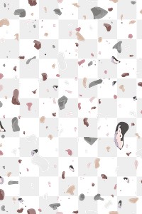 Png brown terrazzo pattern transparent background