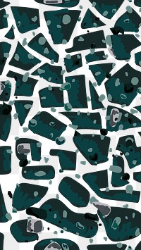 Png emerald green terrazzo pattern transparent background
