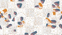 Png navy blue terrazzo  pattern transparent background